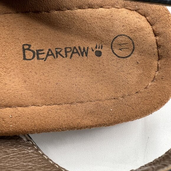 Bearpaw Meeka Women 11 Aztec Slingback Sandals Southwestern Beaded Suede Footbed - Picture 9 of 12